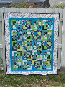 Turquoise quilt: front
